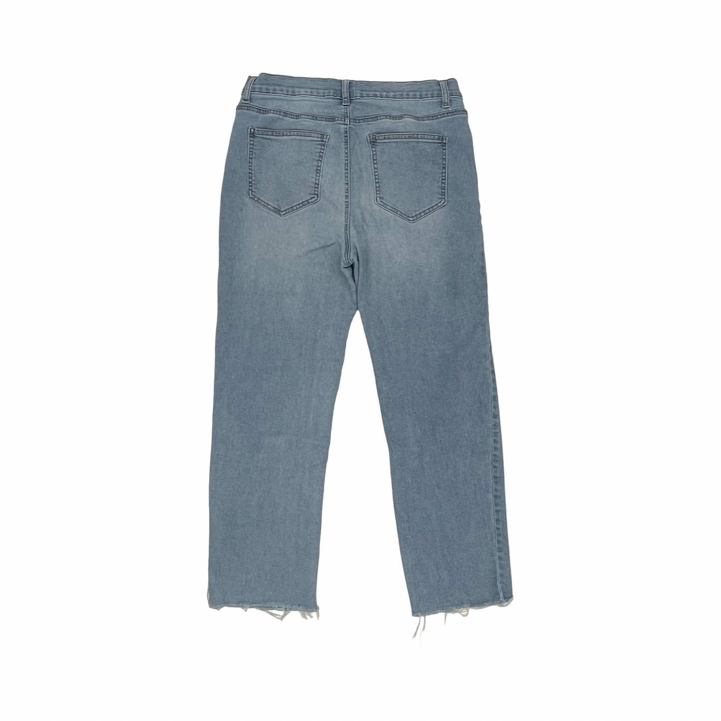 Jeans Straight By Clothes Mentor In Blue Denim, Size:12