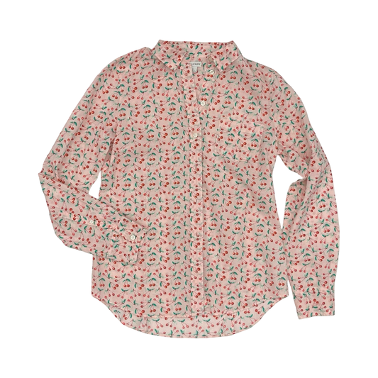 Blouse Ls By J. Crew In Pink, Size:S