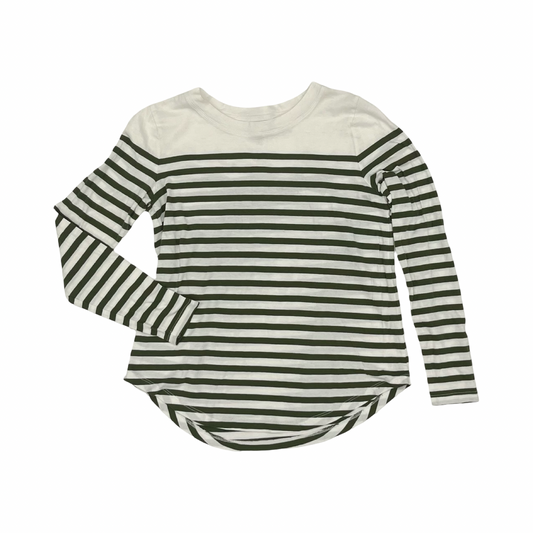 Top Ls By Loft In Green & White, Size:Xs