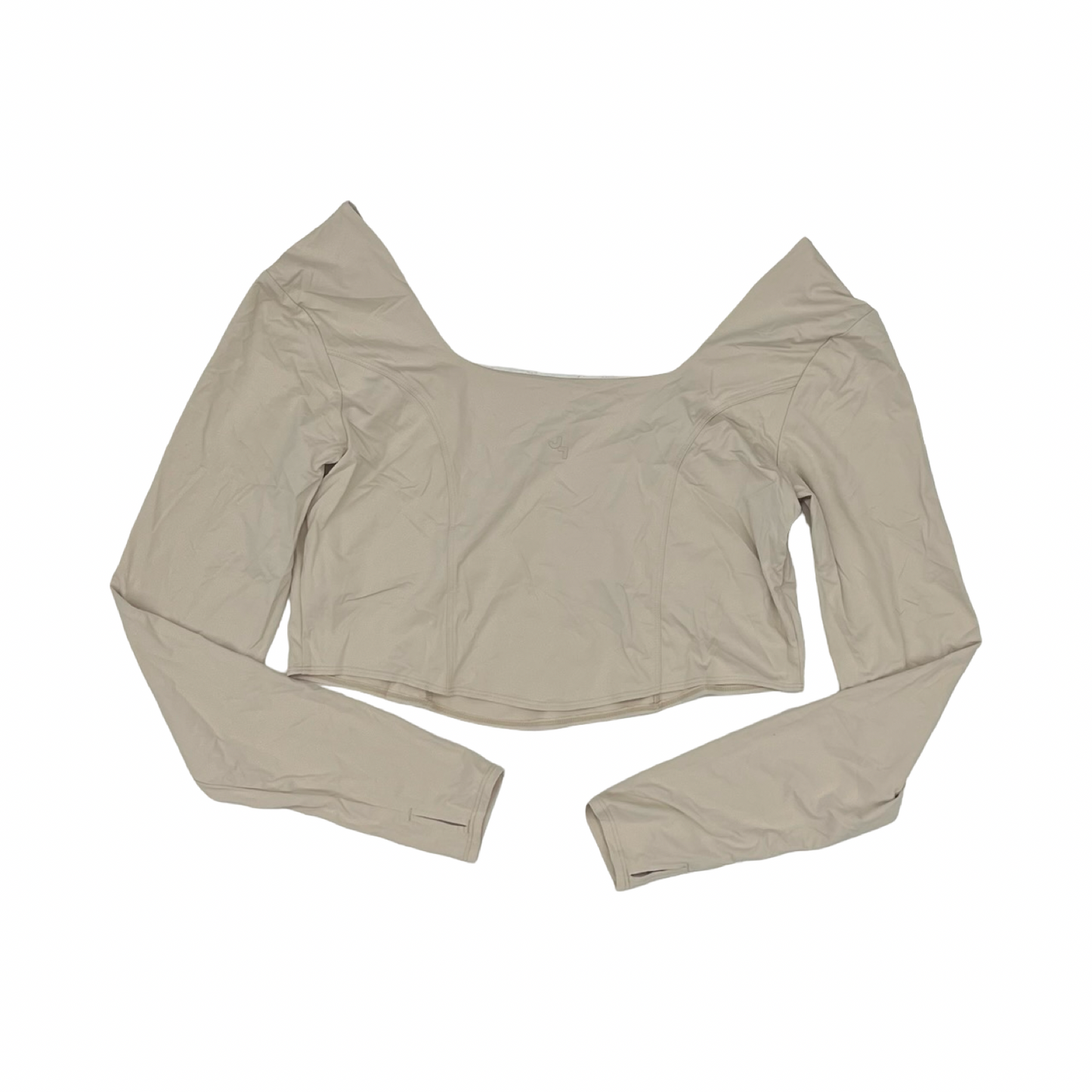 Athletic Top Ls Collar By Joy Lab In Tan, Size:Xxl