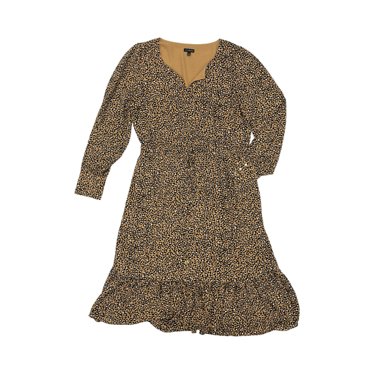 Dress Party Midi By Talbots In Animal Print, Size:10