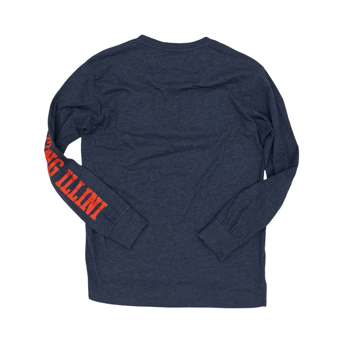 Athletic Top Ls Crewneck By Pressbox In Blue & Orange, Size:L