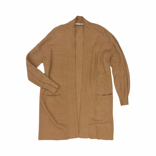 Sweater Cardigan By Loft In Tan, Size:Xl