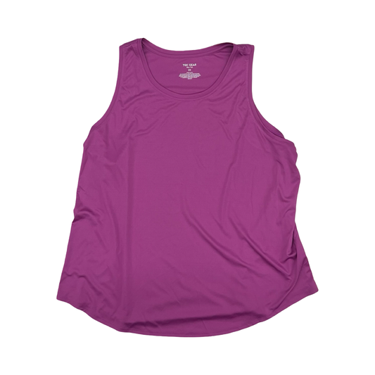 Athletic Tank Top By Tek Gear In Purple, Size:2X