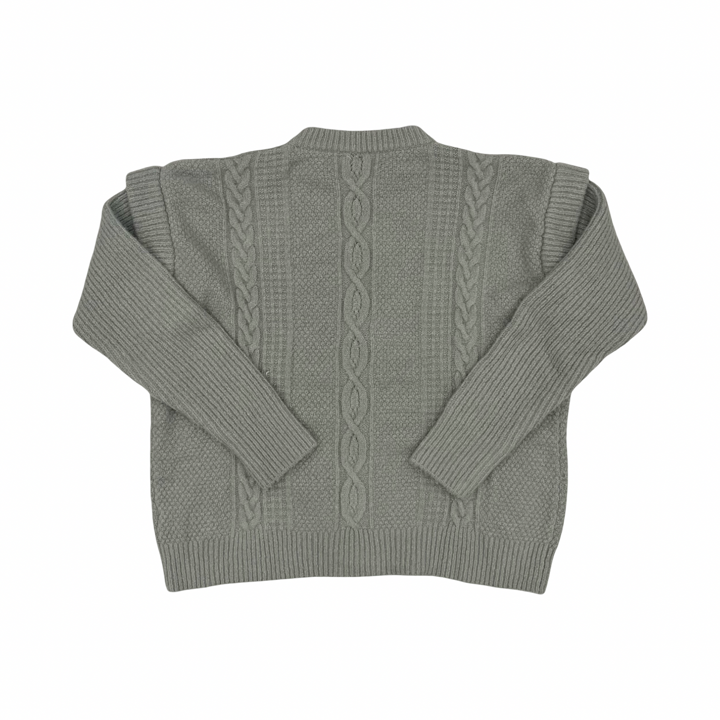 Sweater By Elan In Grey, Size:Xl