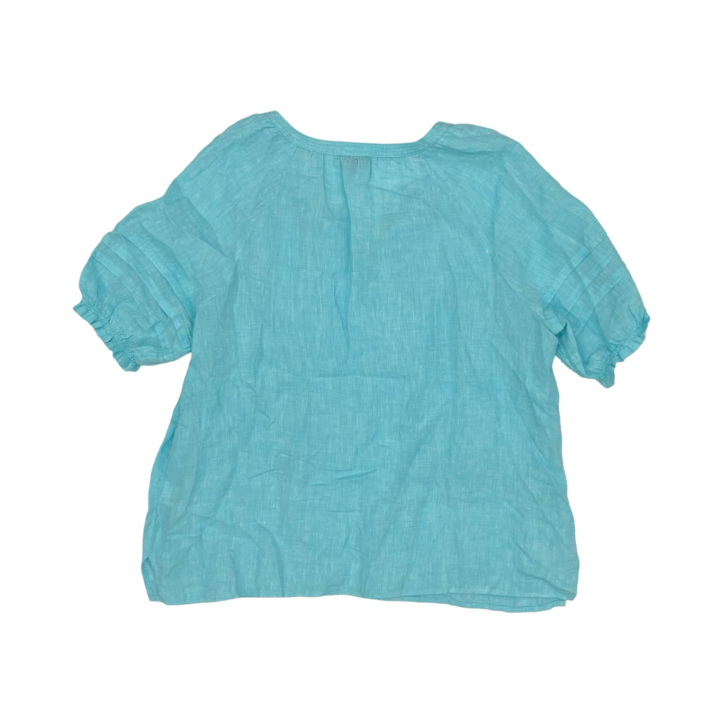 Blouse Ss By Talbots In Blue, Size:Xl