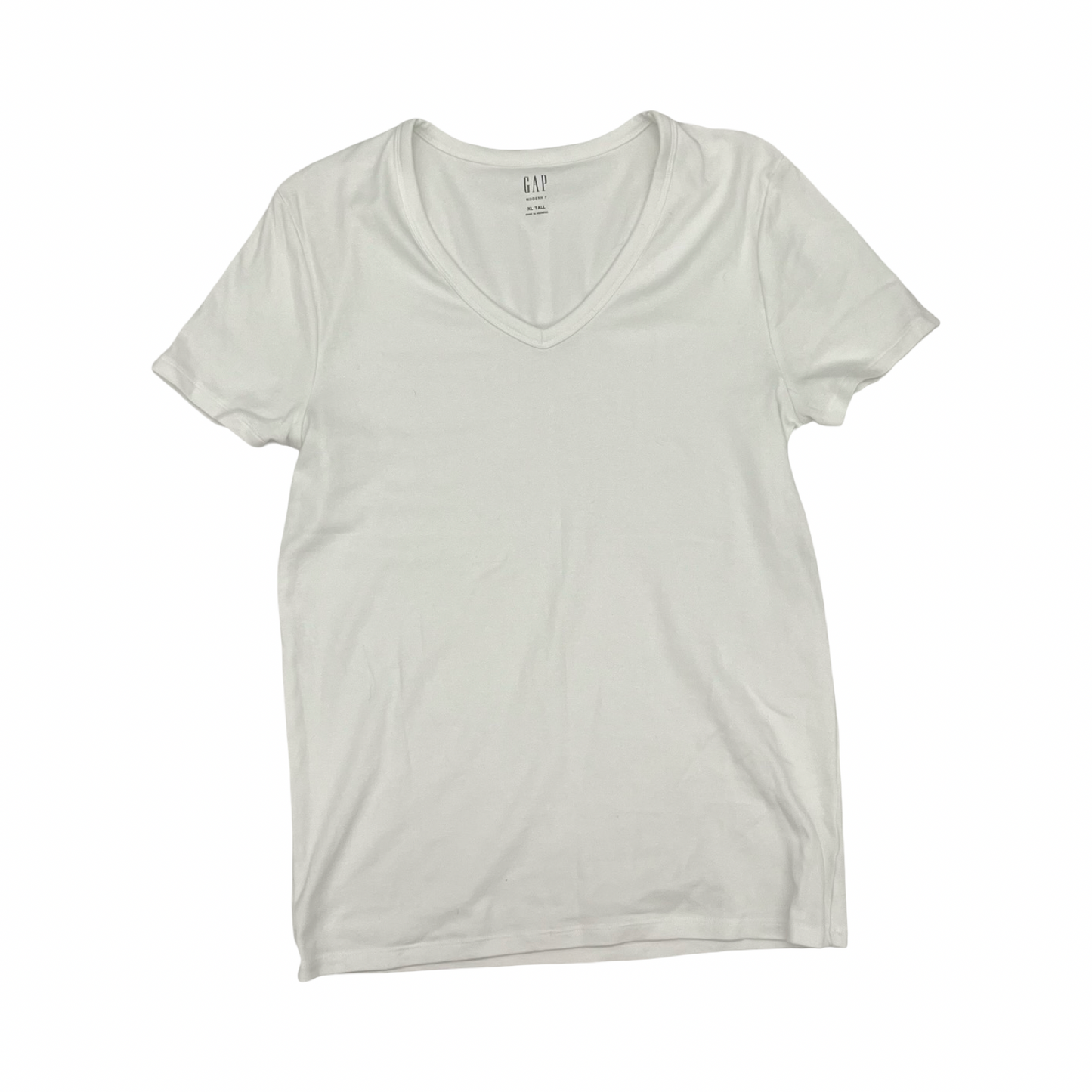 Top Ss Basic By Gap In White, Size:Xl