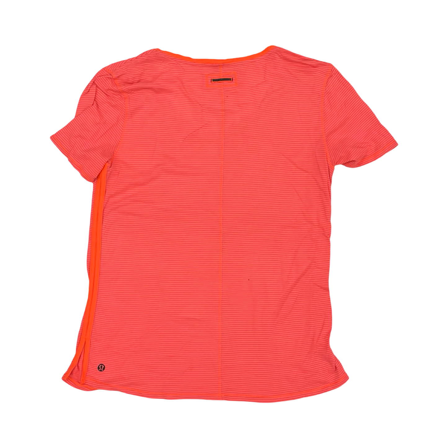 Athletic Top Ss By Lululemon In Orange, Size:L