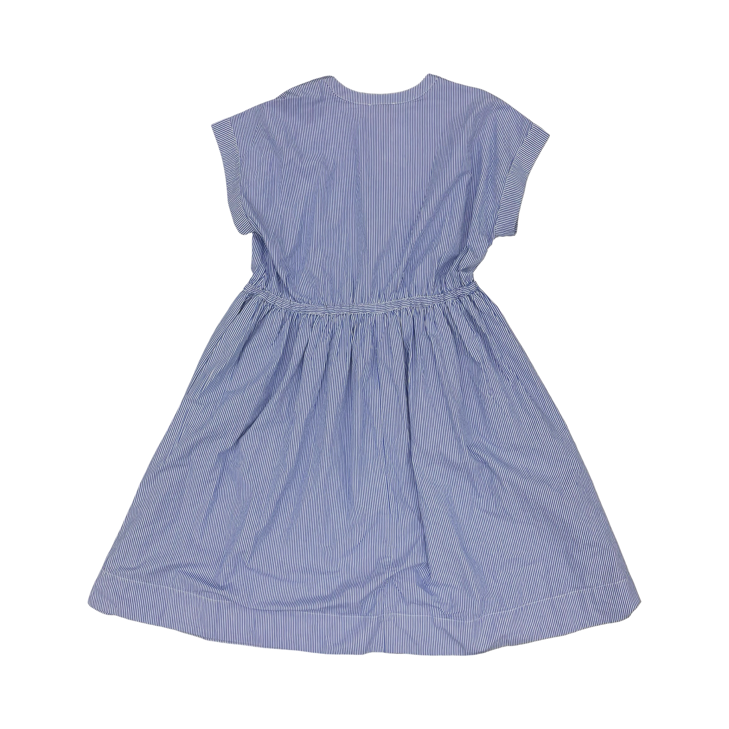 Dress Casual Midi By Free Assembly In Blue & White, Size:2X