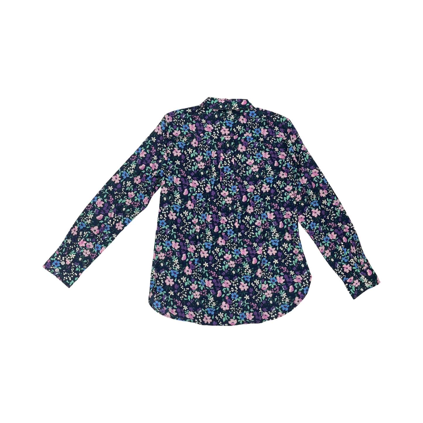 Blouse Ls By Talbots In Floral Print, Size:S