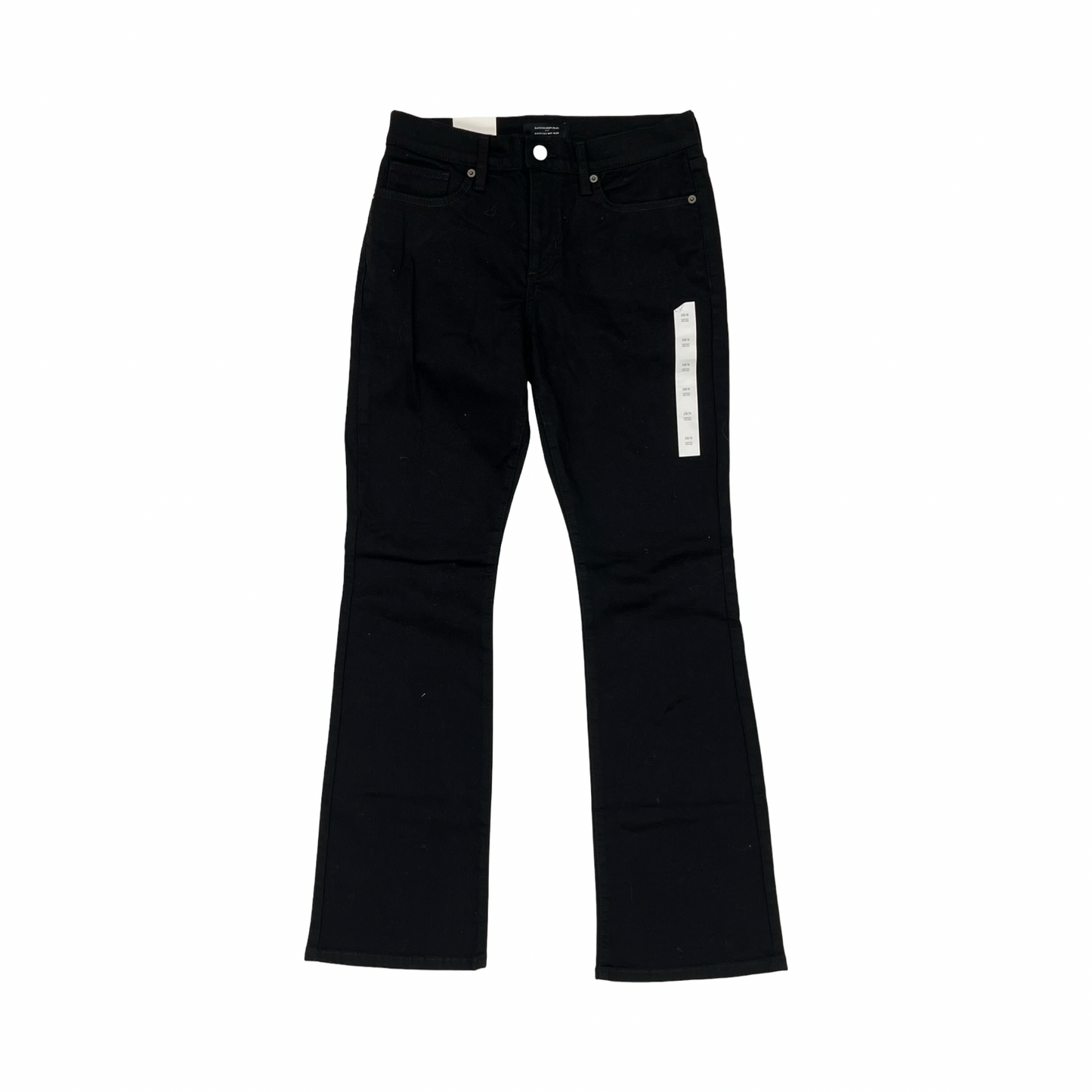 Jeans Boot Cut By Banana Republic In Black Denim, Size:6