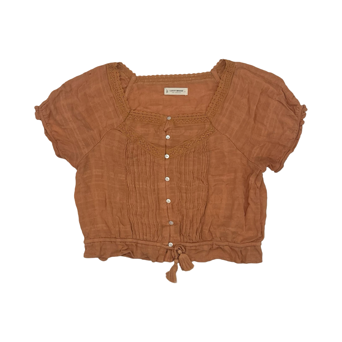 Top Ss By Lucky Brand In Orange, Size:L