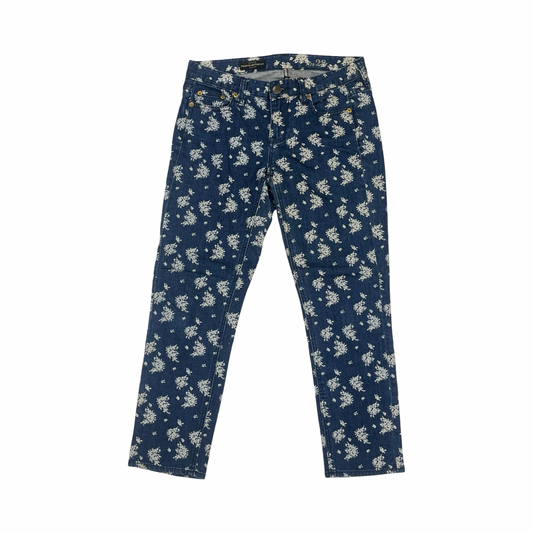 Jeans Straight By J. Crew In Floral Print, Size:6