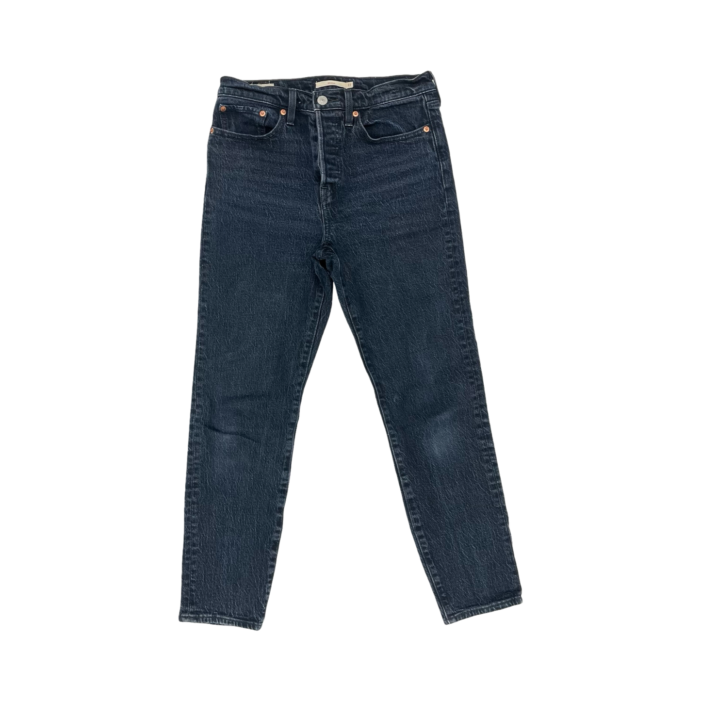 Jeans Skinny By Levis In Blue Denim, Size:4
