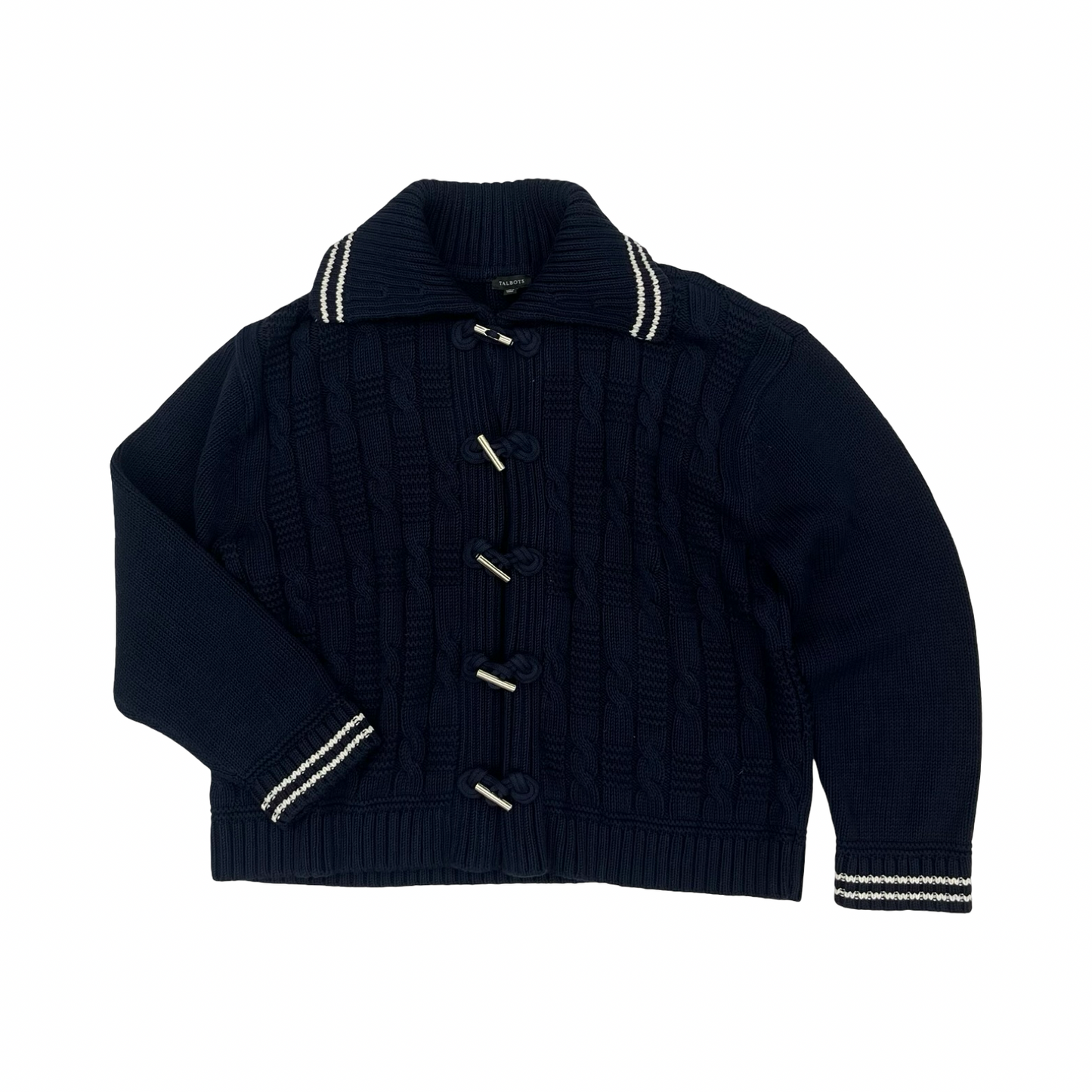 Sweater Cardigan By Talbots In Blue, Size:Xl