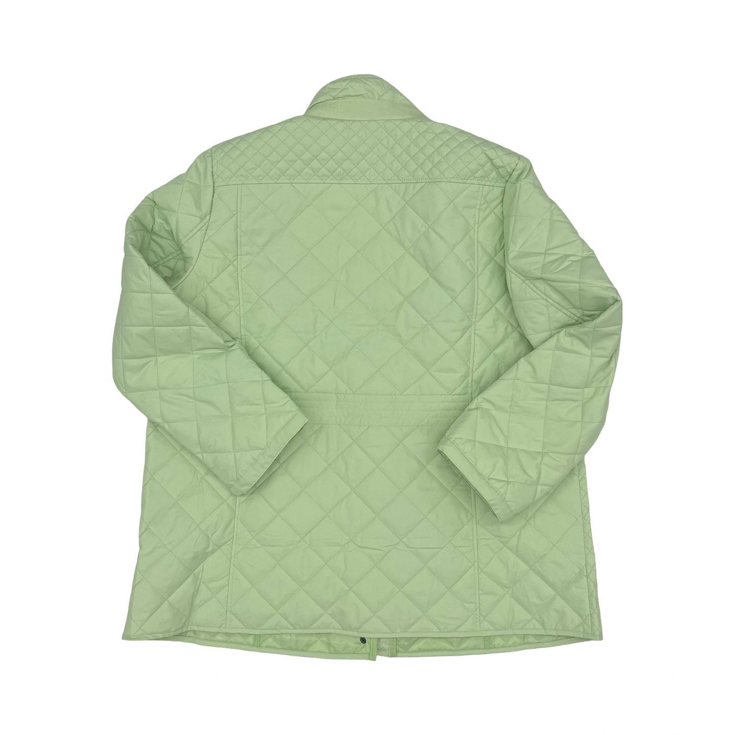 Jacket Puffer & Quilted By Appleseeds In Green, Size:2X