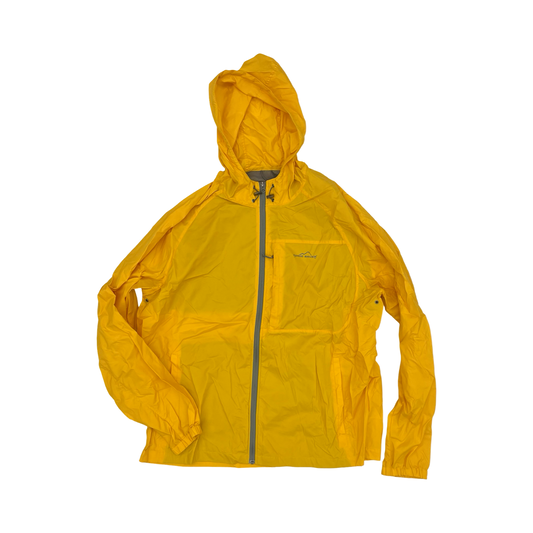 Jacket Windbreaker By Eddie Bauer In Yellow, Size:Xl