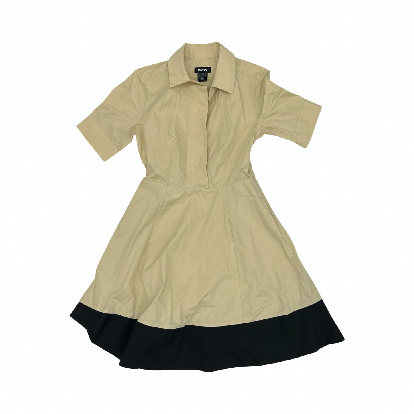 Dress Work By Dkny In Tan, Size:2