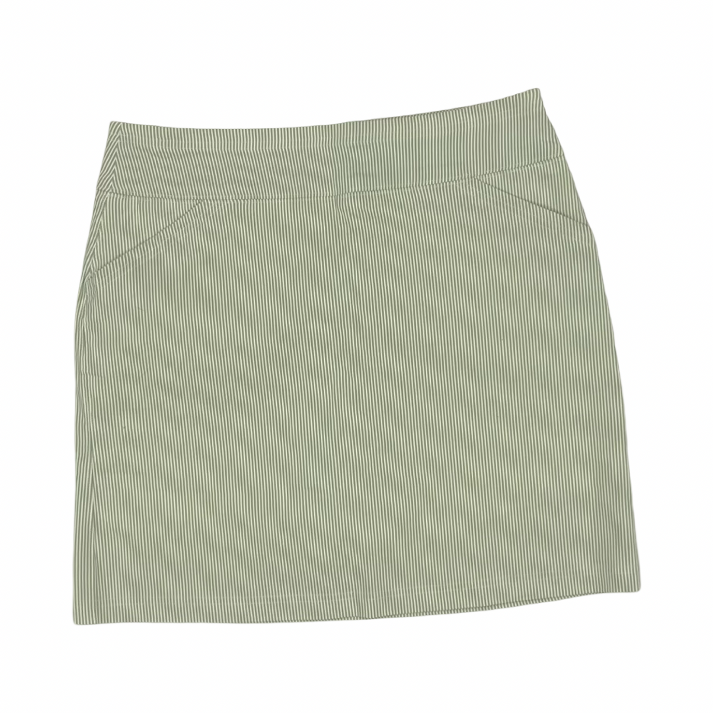 Skort By Mario Serrani In Green & White, Size:M