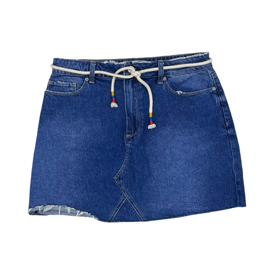 Skirt Mini & Short By Paige In Blue Denim, Size:12