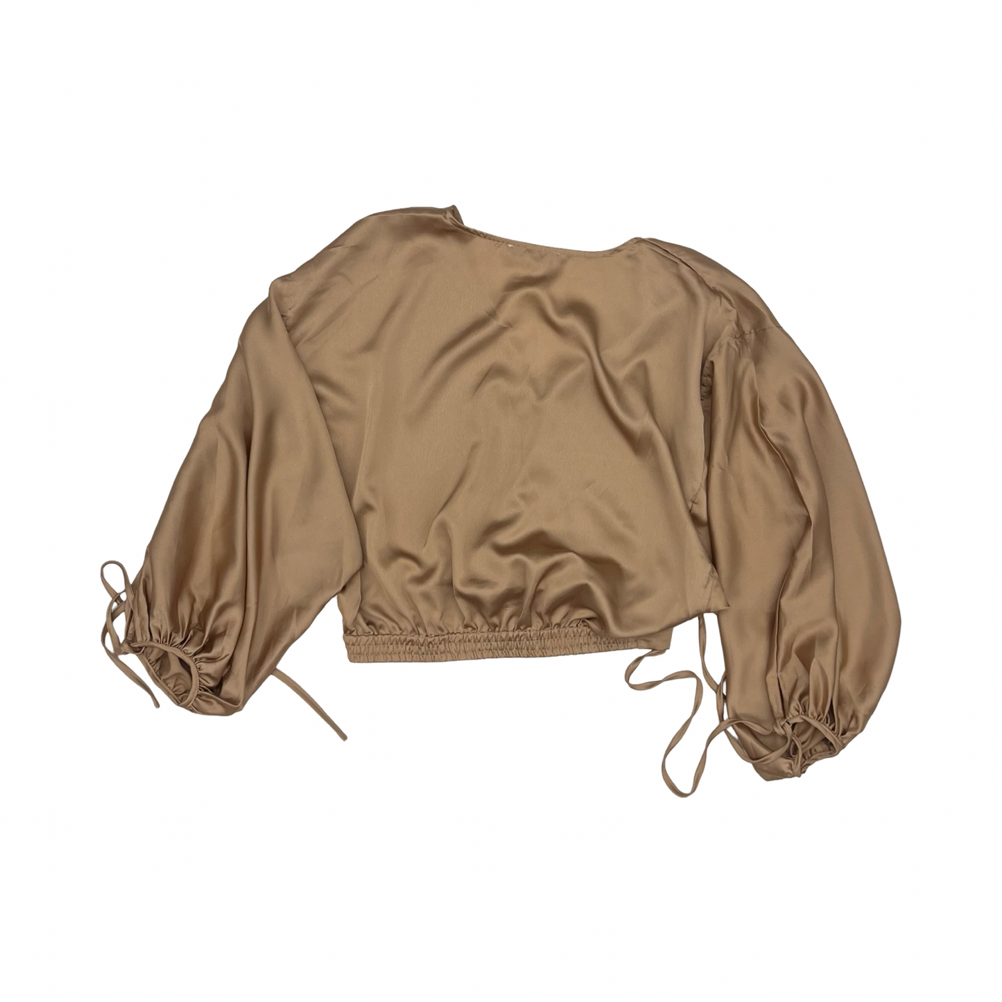 Blouse Ls By Hyfve In Tan, Size:S