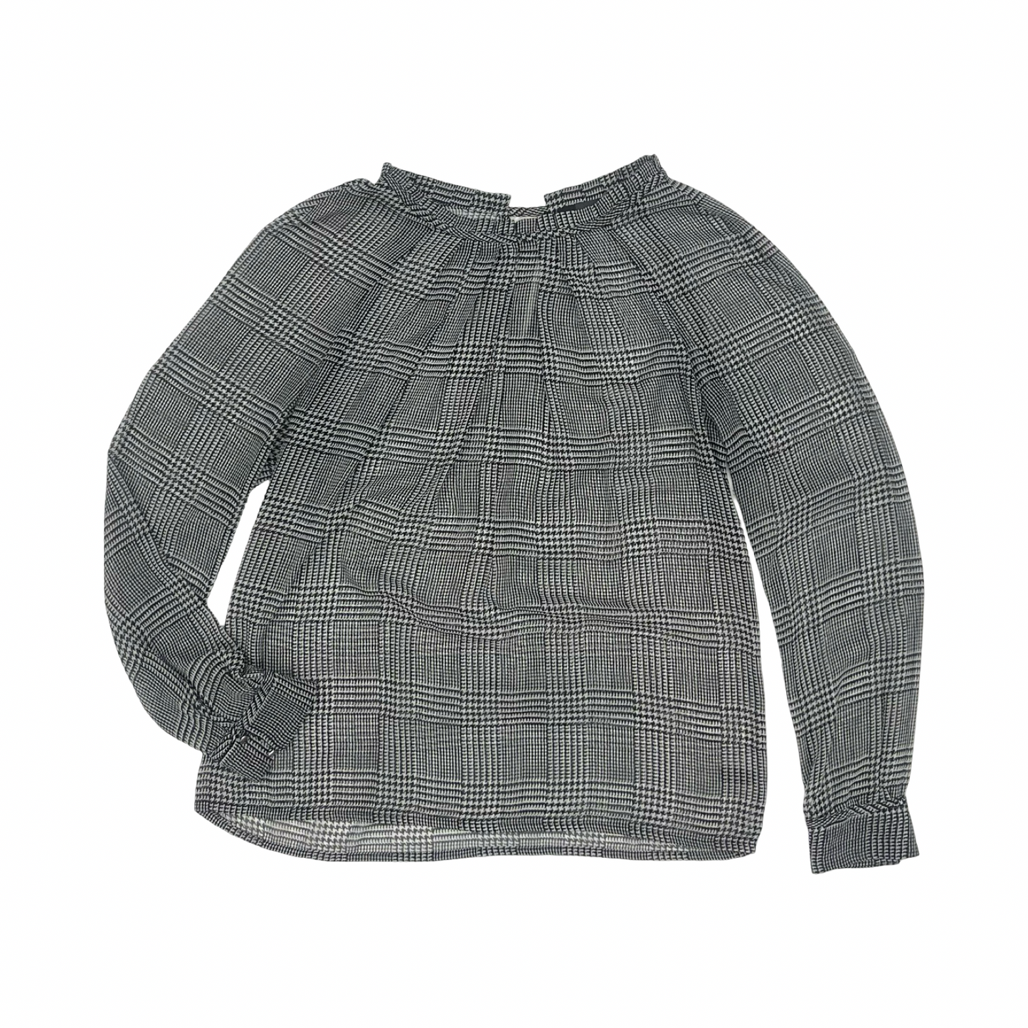 Blouse Ls By Limited In Black & White, Size:M