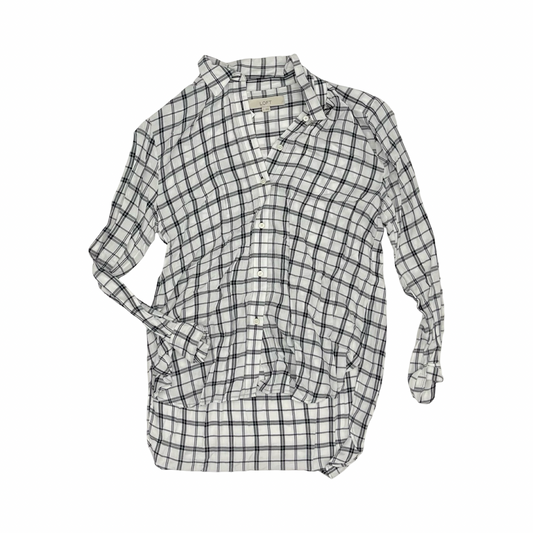 Blouse Ls By Loft In White, Size:S