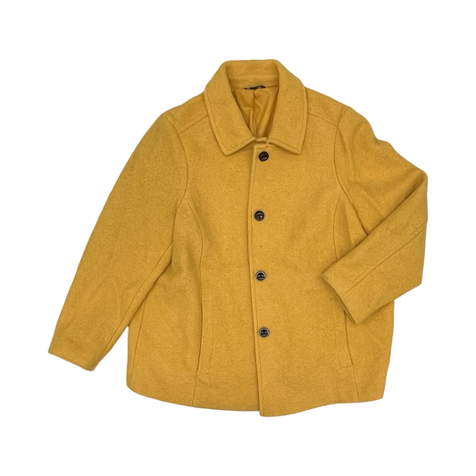 Coat Peacoat By Lands End In Yellow, Size:2X
