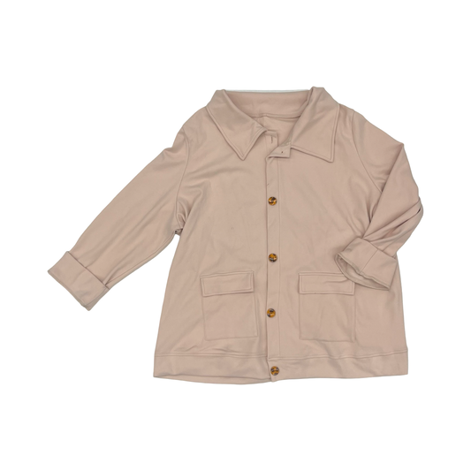 Jacket Shirt By Cmf In Pink, Size:3X