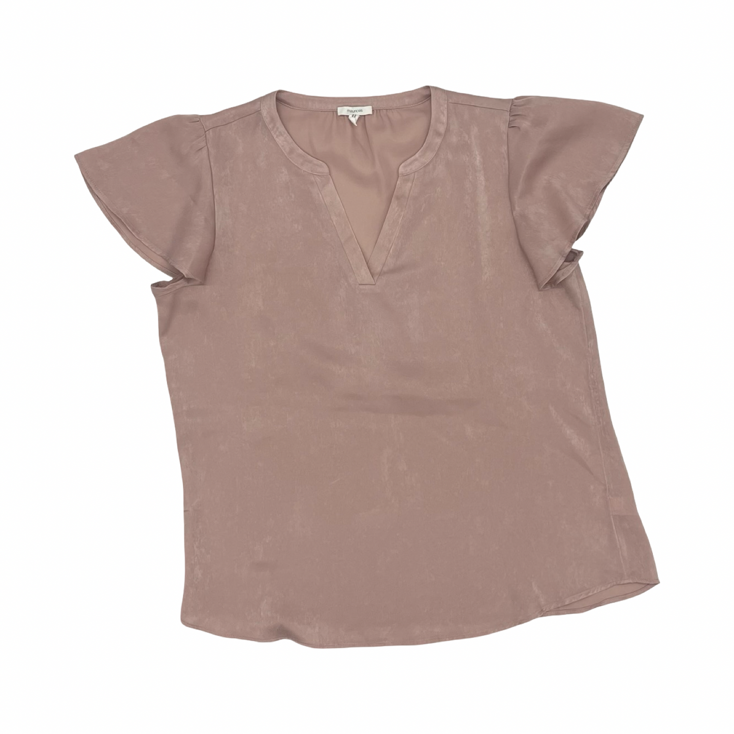 Blouse Ss By Maurices In Pink, Size:M