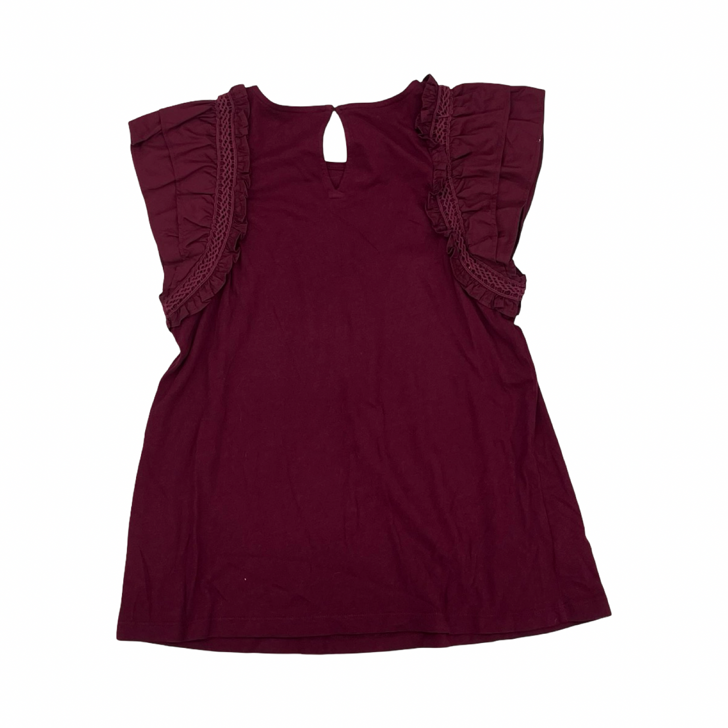 Blouse Ss By Loft In Red, Size:Xs