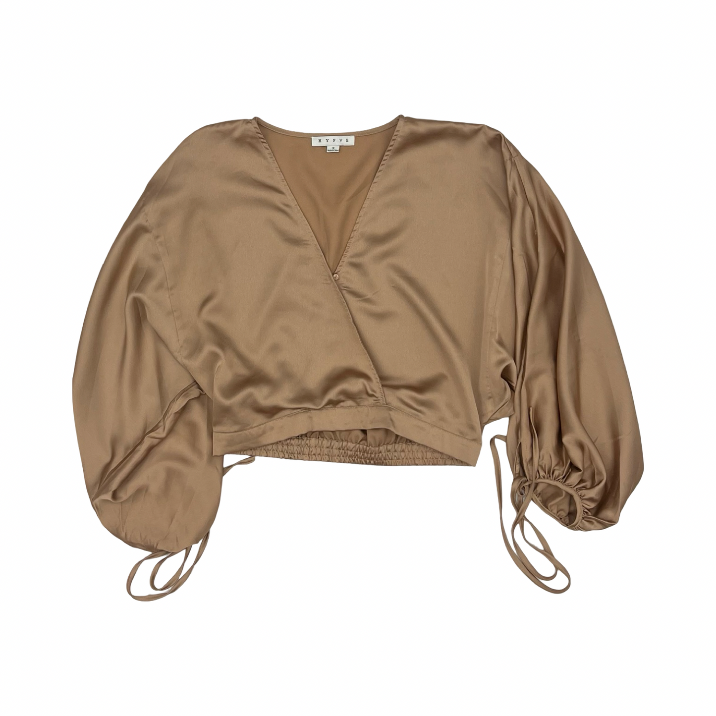 Blouse Ls By Hyfve In Tan, Size:S