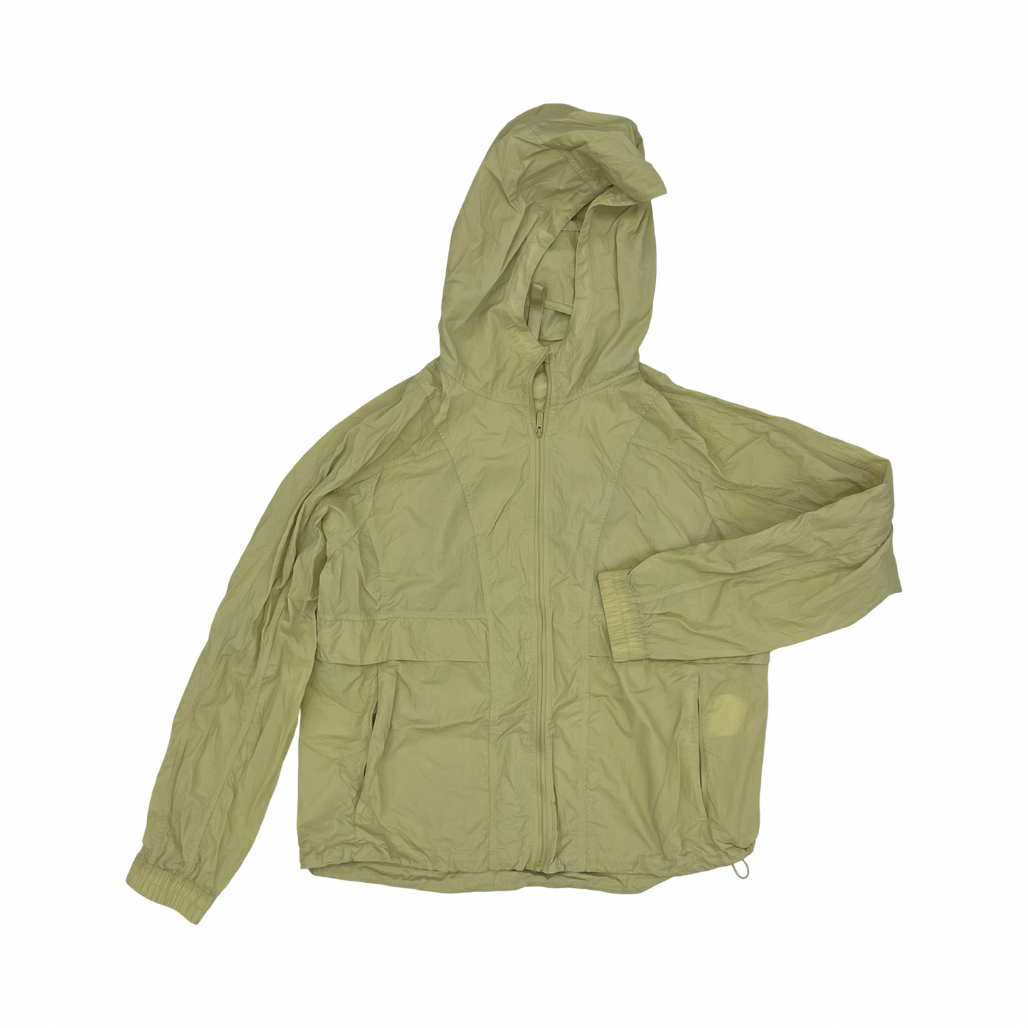 Athletic Jacket By Lululemon In Green, Size:M