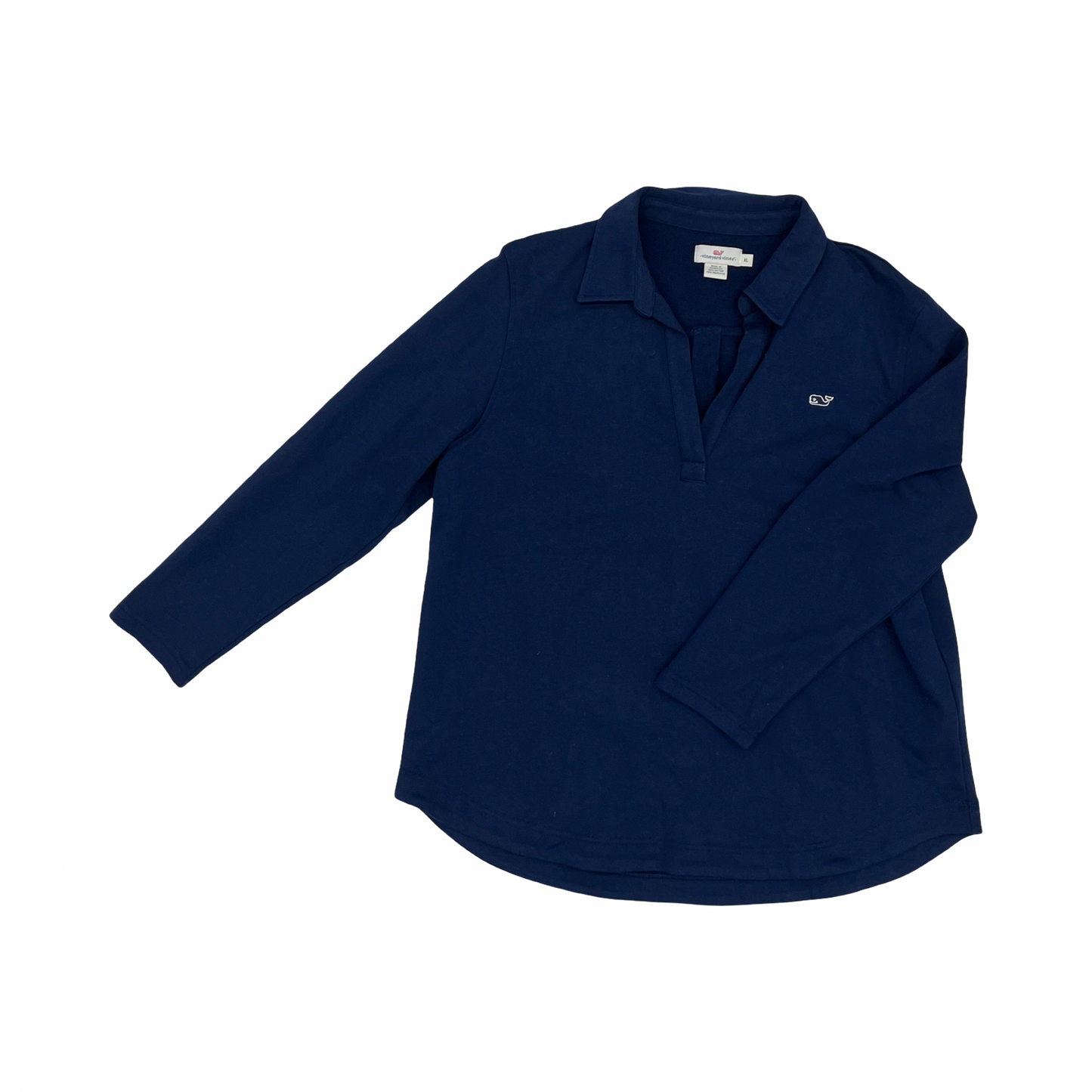 Sweatshirt Collar By Vineyard Vines In Navy, Size:Xl