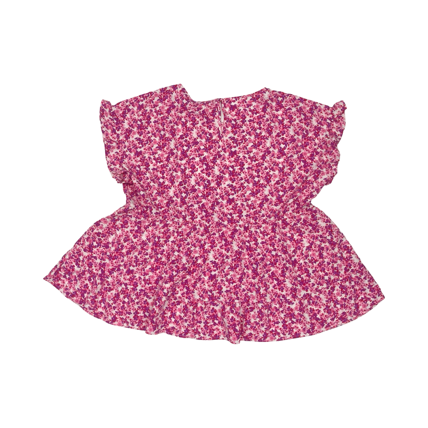 Blouse Ss By Emily Wonder In Pink & Purple, Size:1X