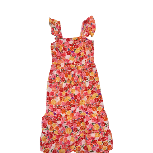 Dress Party Midi By Cmf In Floral Print, Size:M