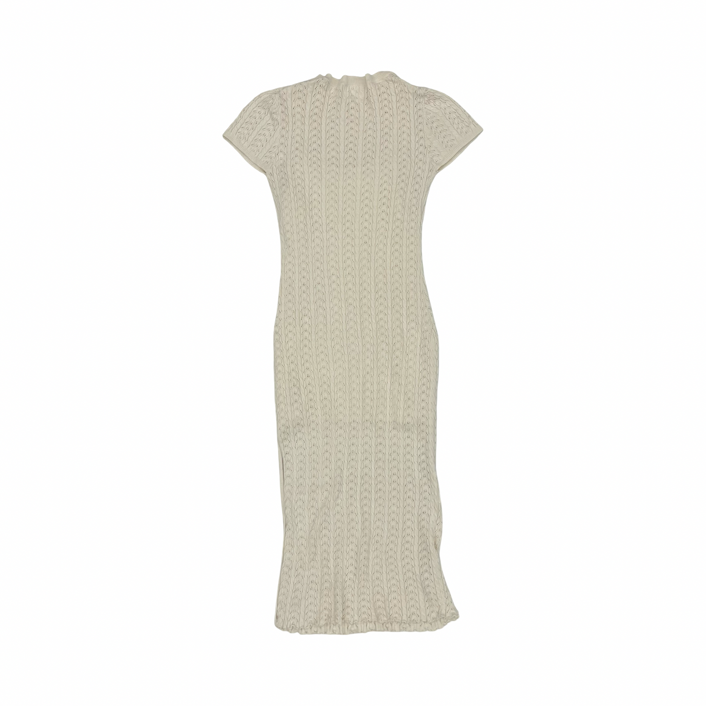 Dress Sweater By Clothes Mentor In Cream, Size:M