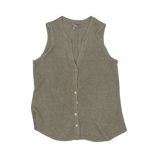 Vest Sweater By J. Jill In Brown, Size:Sp