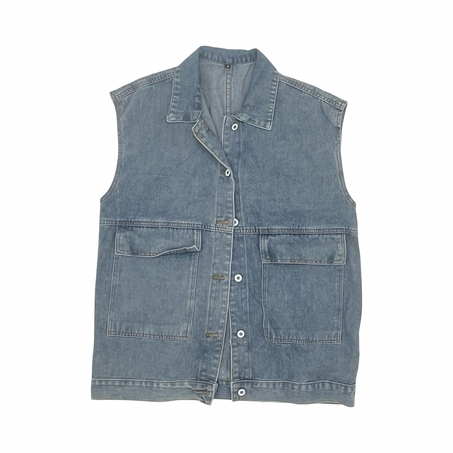 Vest Other By Cme In Blue Denim, Size:S