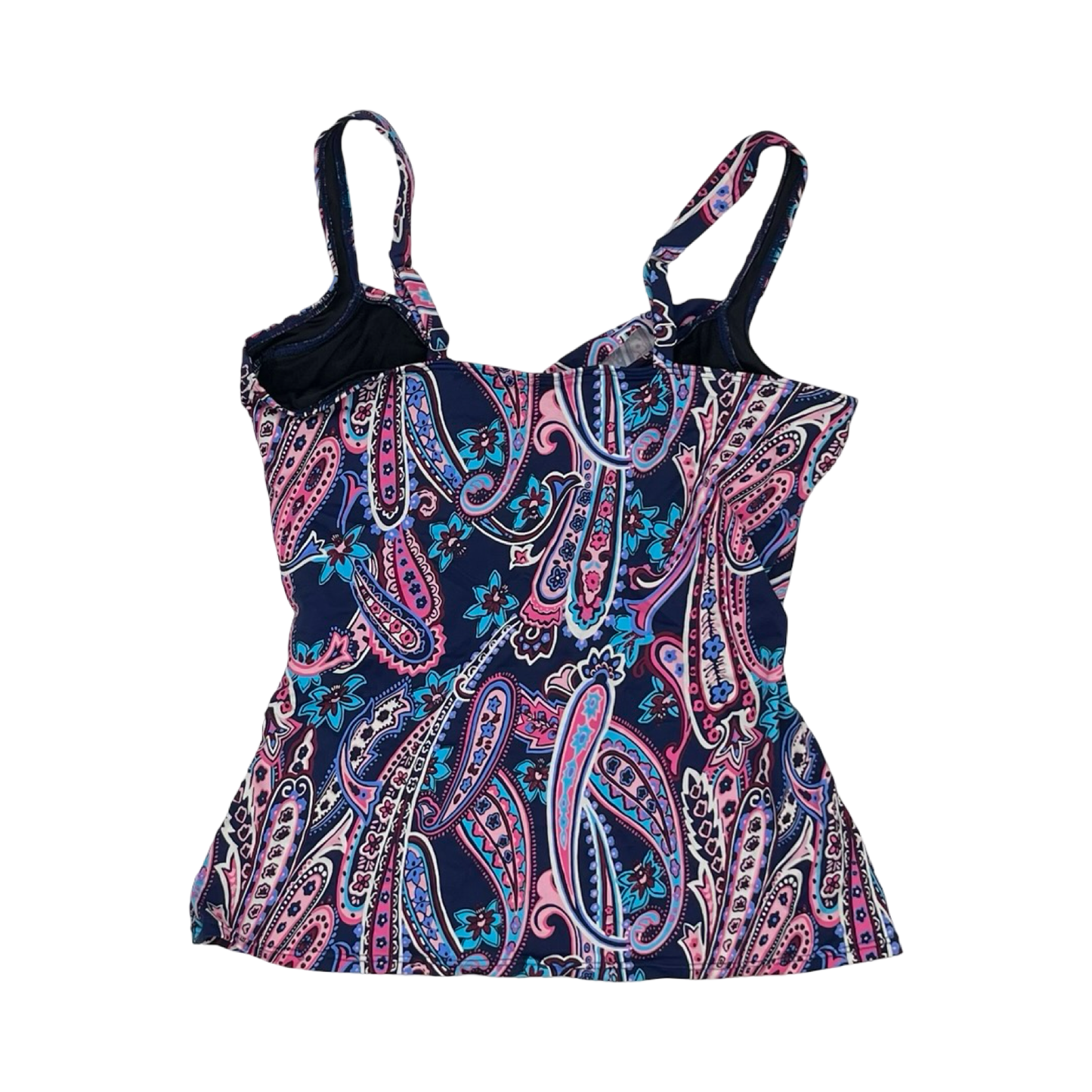 Swimsuit Top By Talbots In Blue & Pink, Size:16