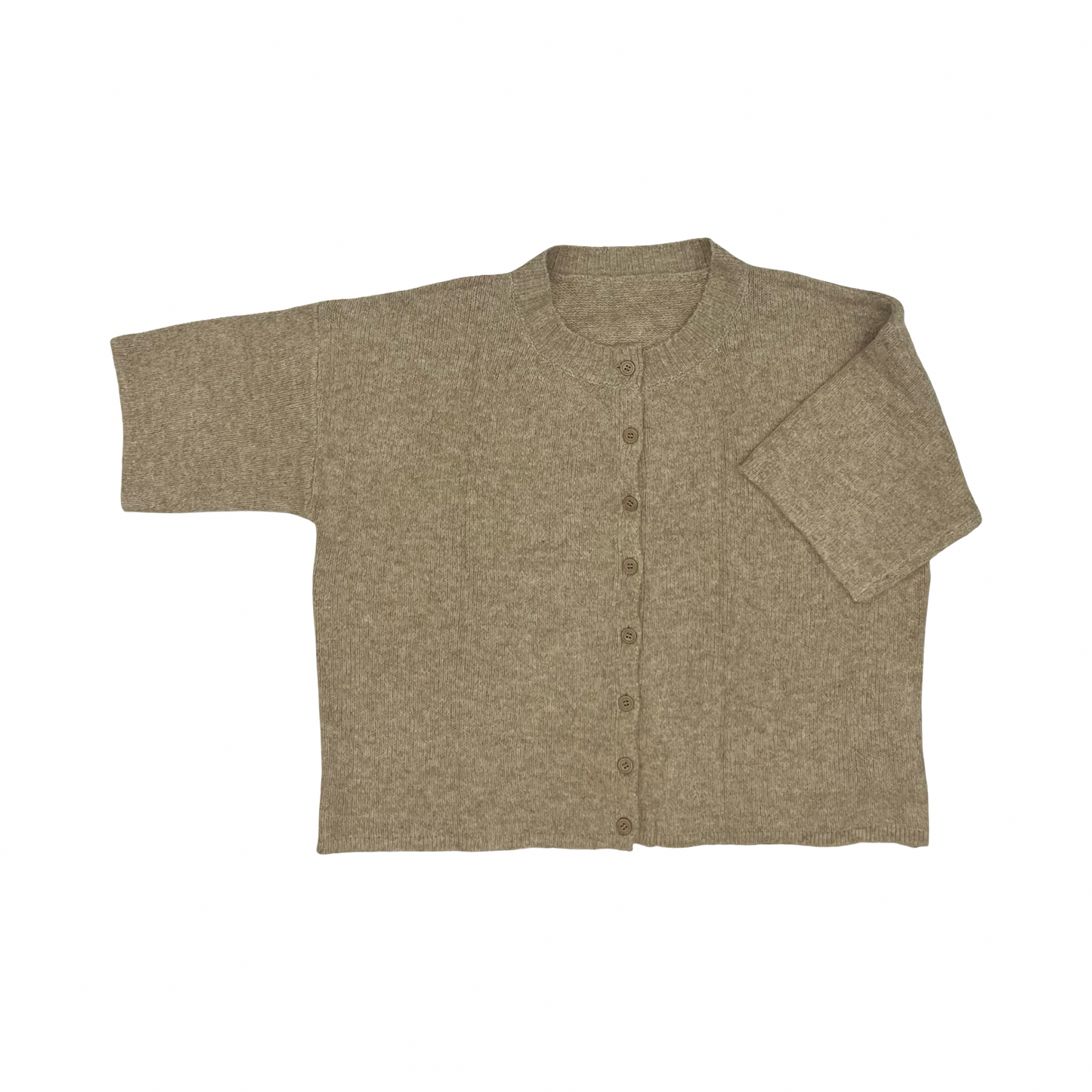 Sweater Cardigan By Clothes Mentor In Tan, Size:L