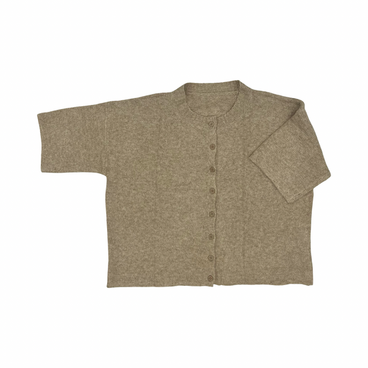 Sweater Cardigan By Clothes Mentor In Tan, Size:L