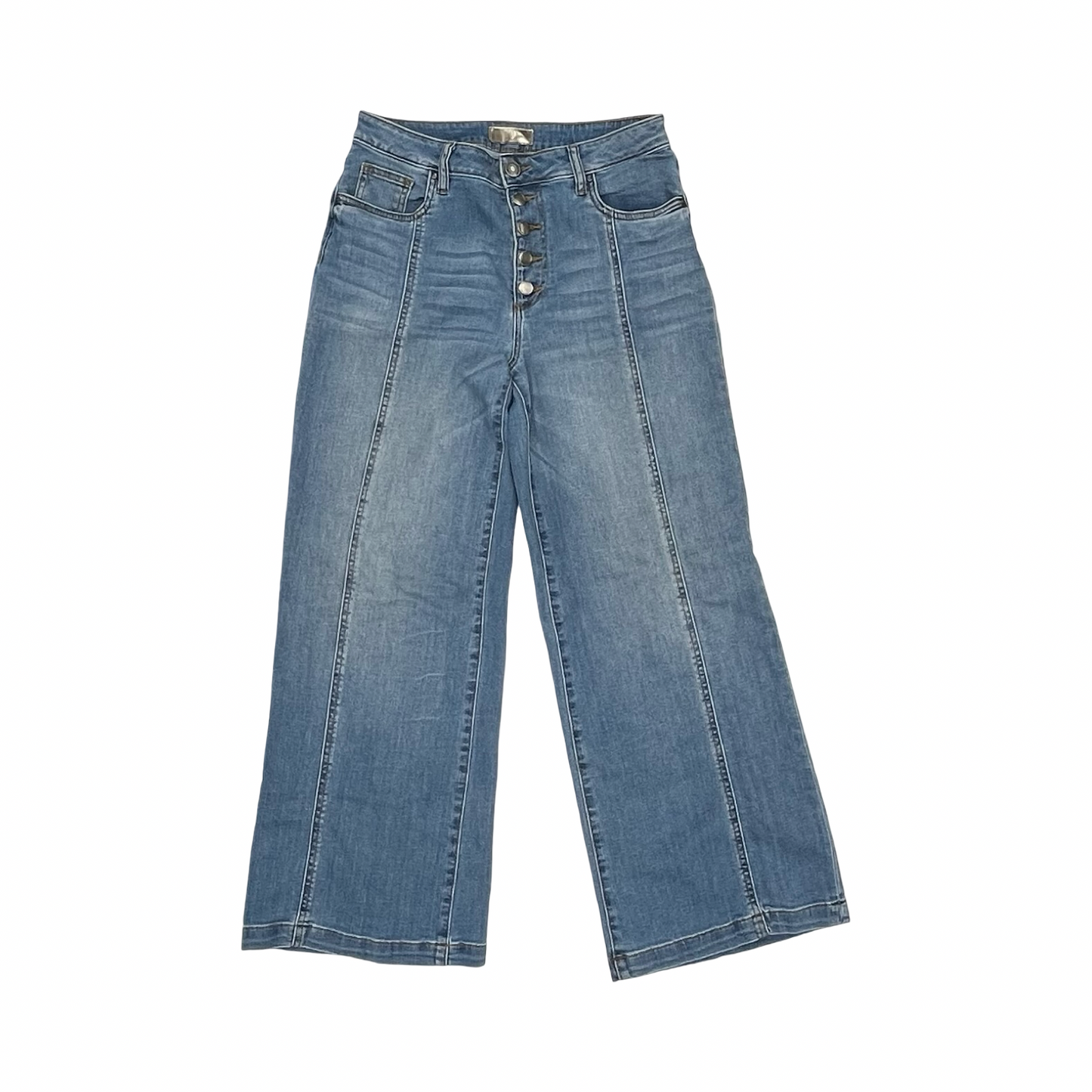 Jeans Wide Leg By Kut In Blue Denim, Size:2