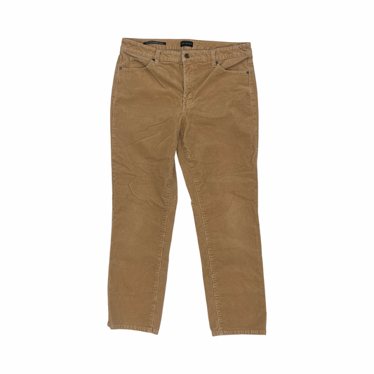 Pants Corduroy By Talbots In Brown, Size:12P