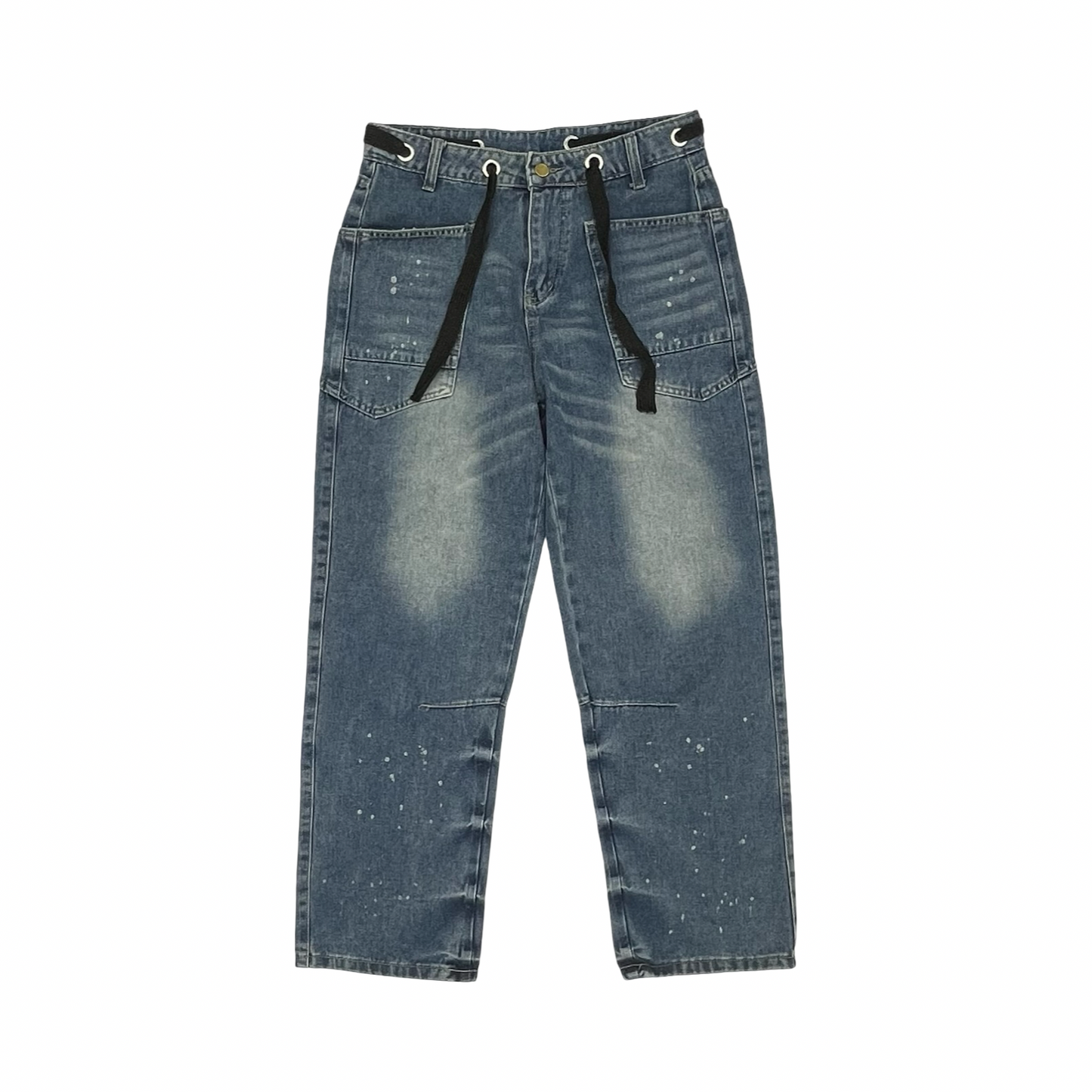 Jeans Straight By Cmf In Blue Denim, Size:L