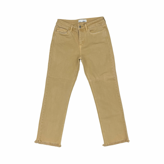 Jeans Straight By Vervet In Yellow Denim, Size:6
