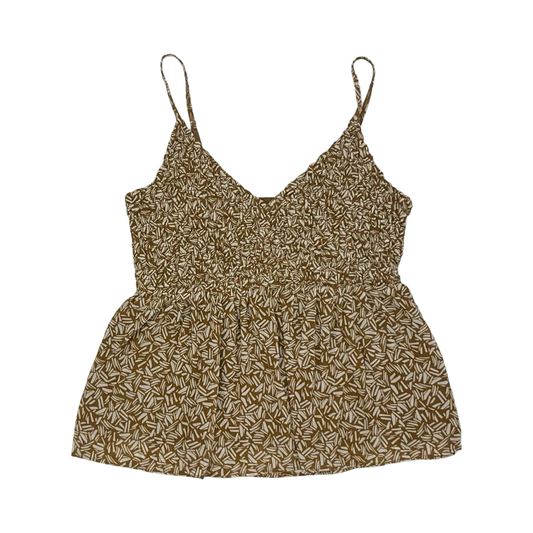 Blouse Sleeveless By Old Navy In Brown, Size:M