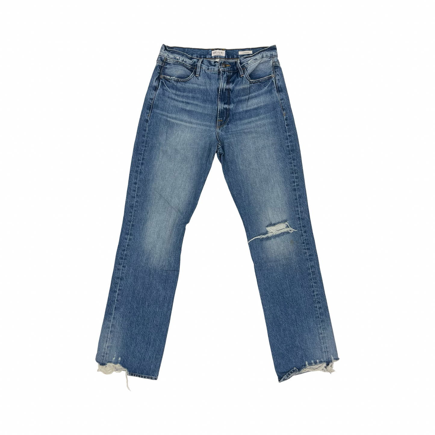 Jeans Straight By Frame In Blue Denim, Size:6