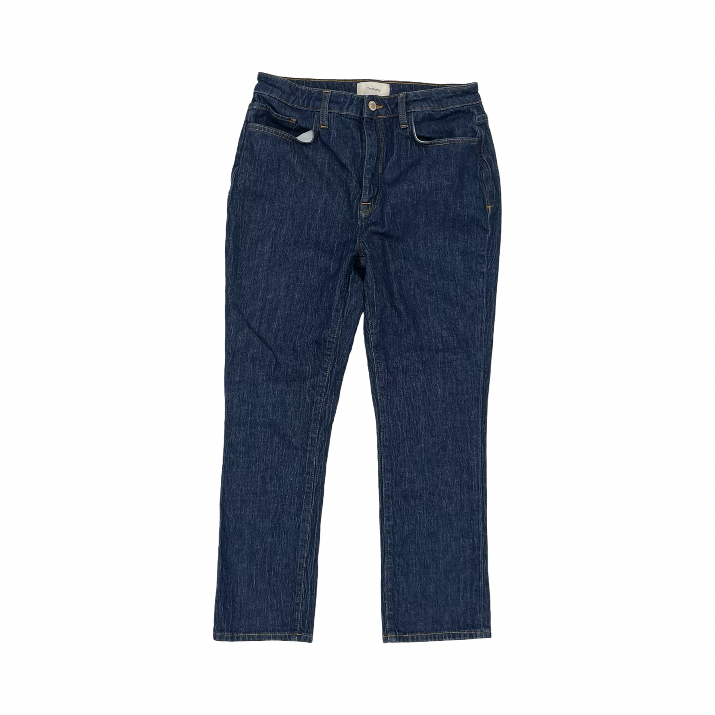 Jeans Straight By Triarchy In Blue Denim, Size:8