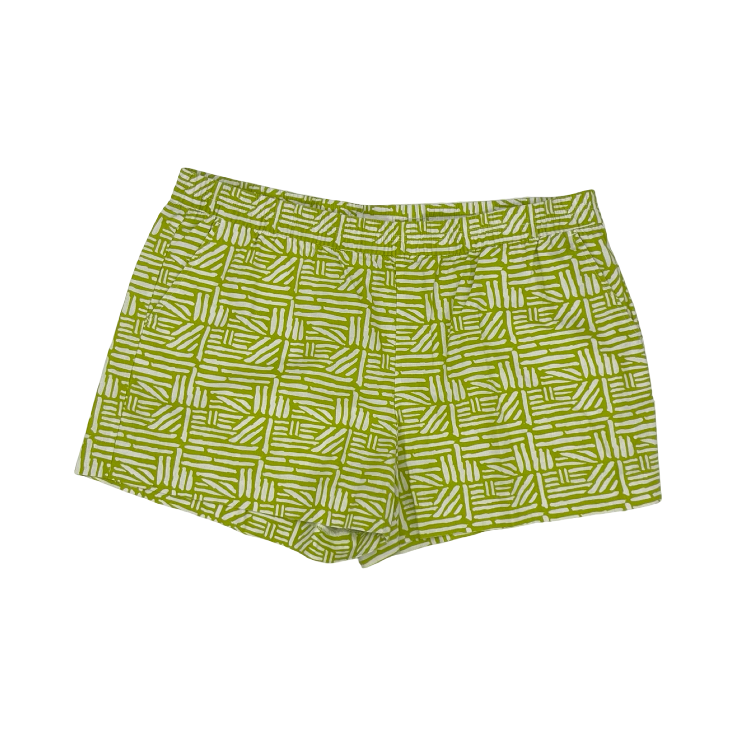 Shorts By Clothes Mentor In Green & White, Size:Xxl